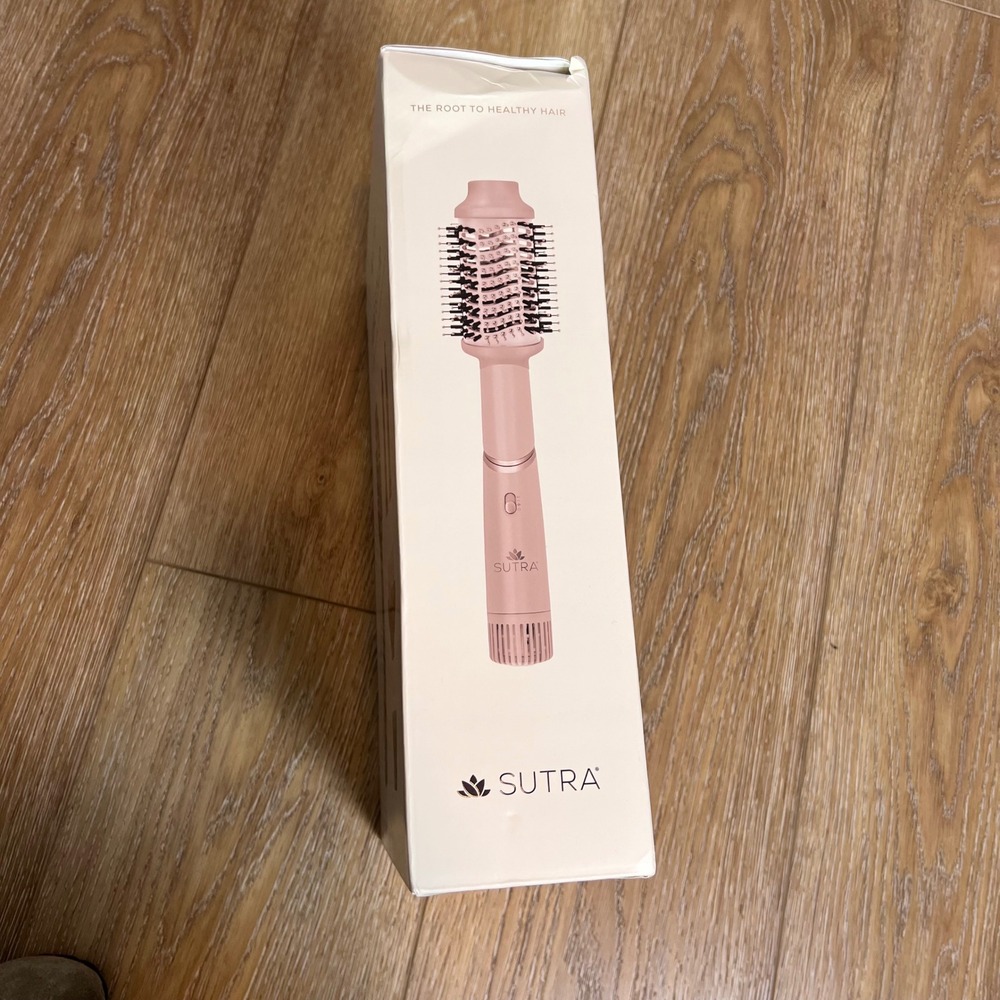 Sutra Aero Styler Pink Rotating Hot Air Brush‎ Blow Dryer 4 Attachments NIB - Picture 2 of 6